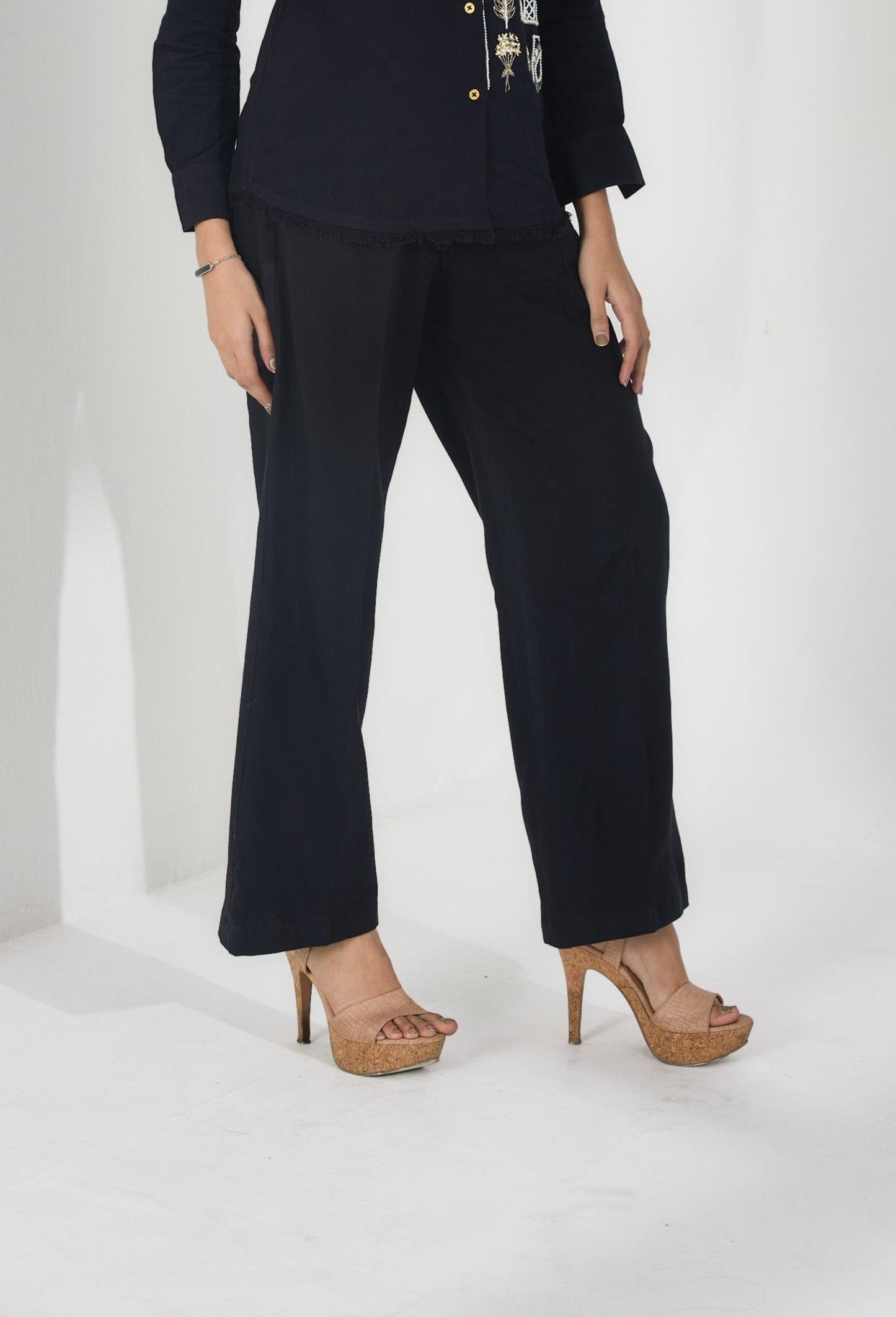 Black Straight Pant