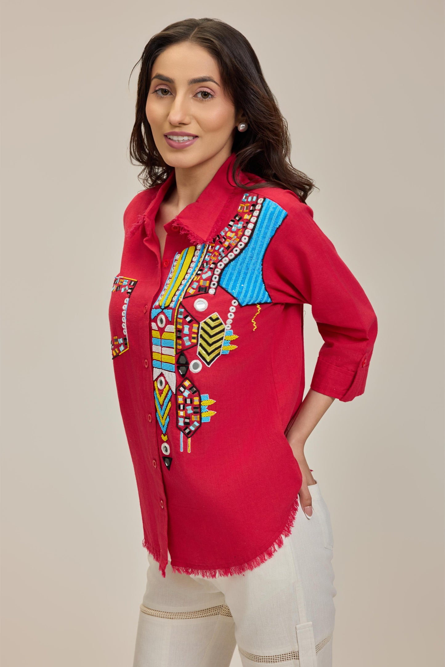 Red Aaina Shirt
