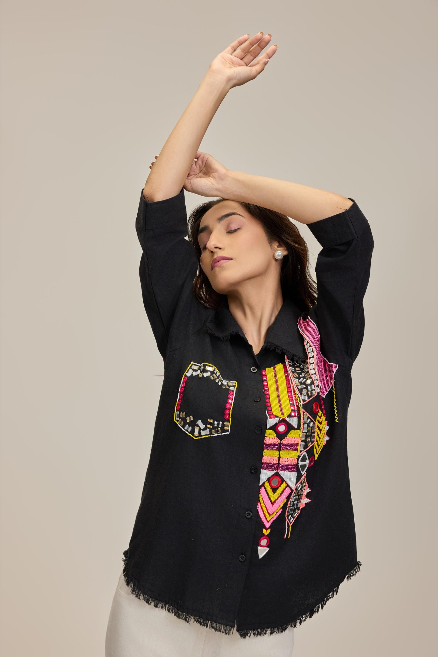 Black Aaina Shirt