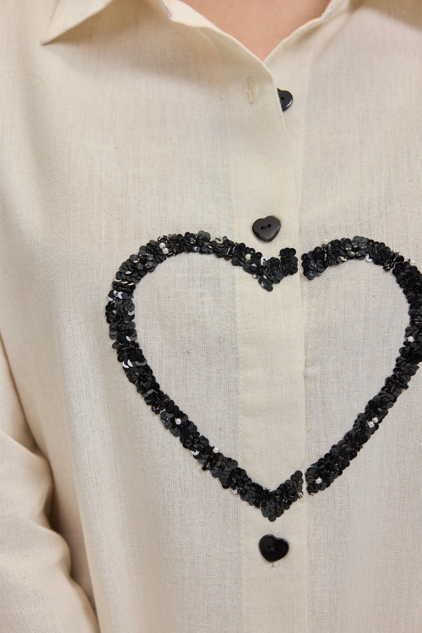 Ciara Black Heart Shirt