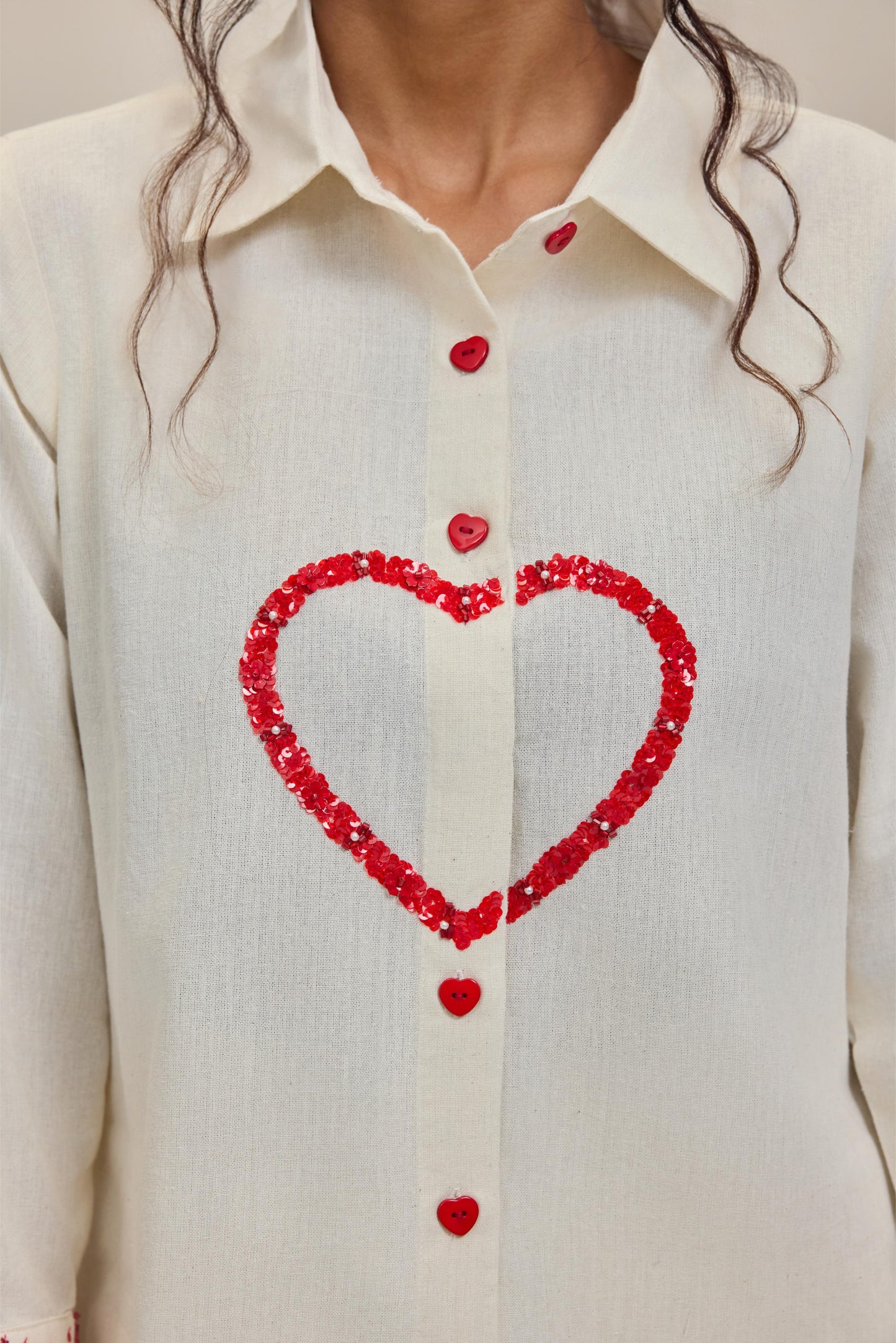 Ciara Red Heart Shirt