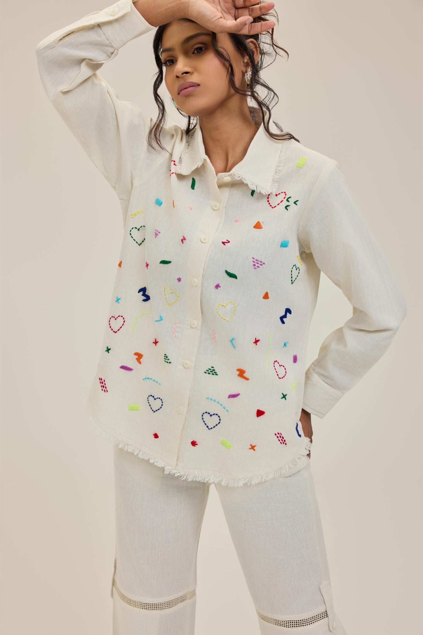 White Doodle Shirt