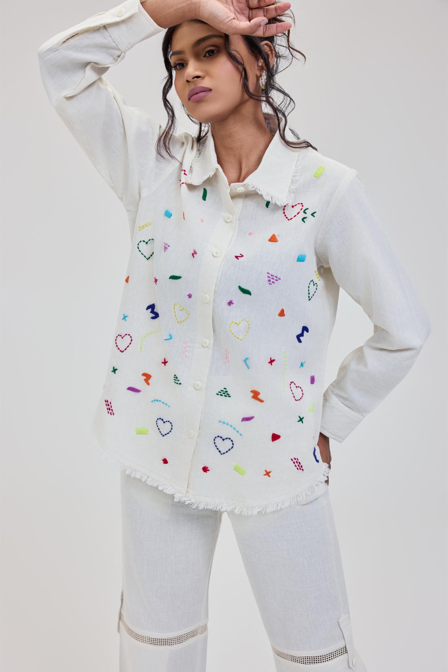 Ivory Doodle Shirt