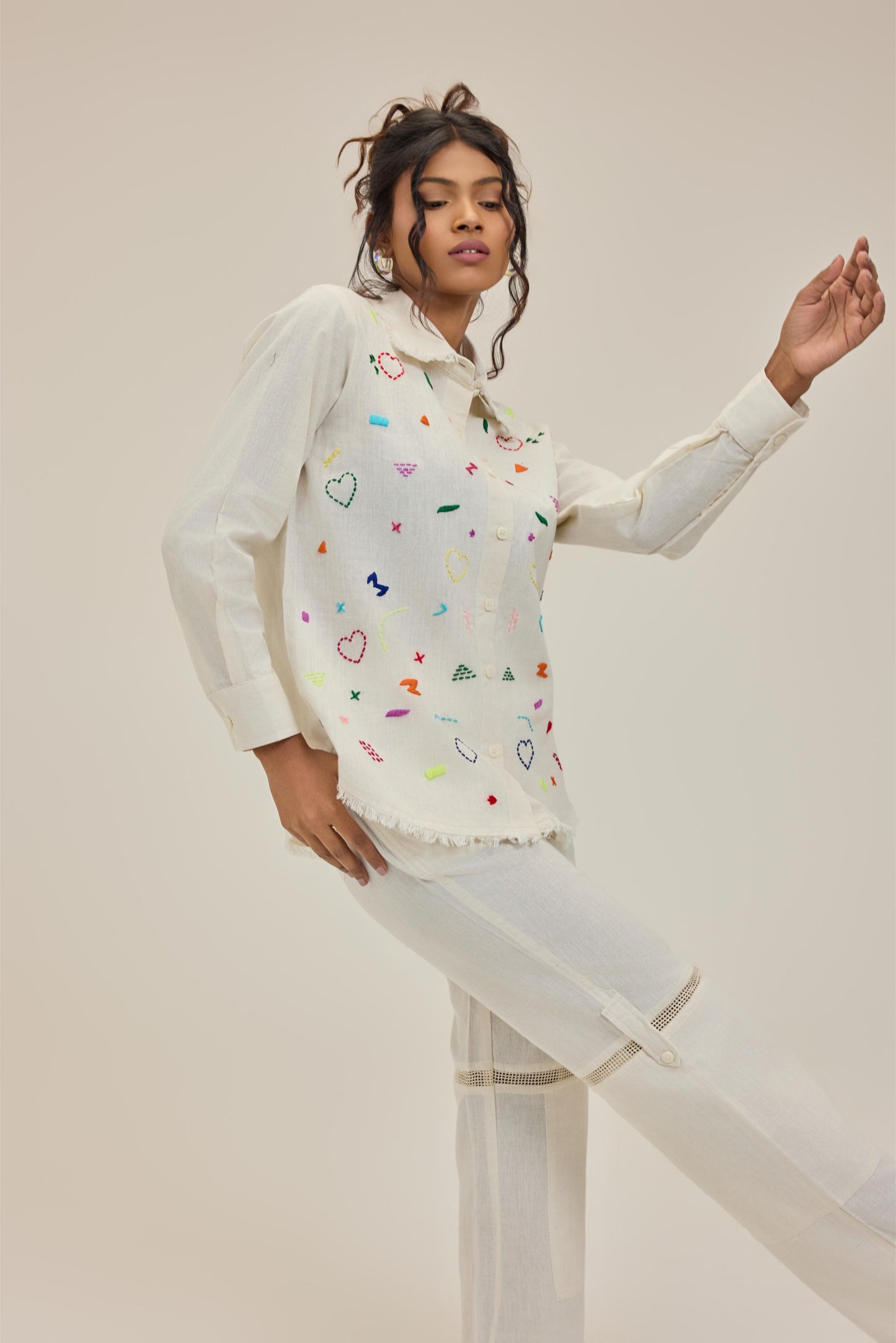 White Doodle Shirt