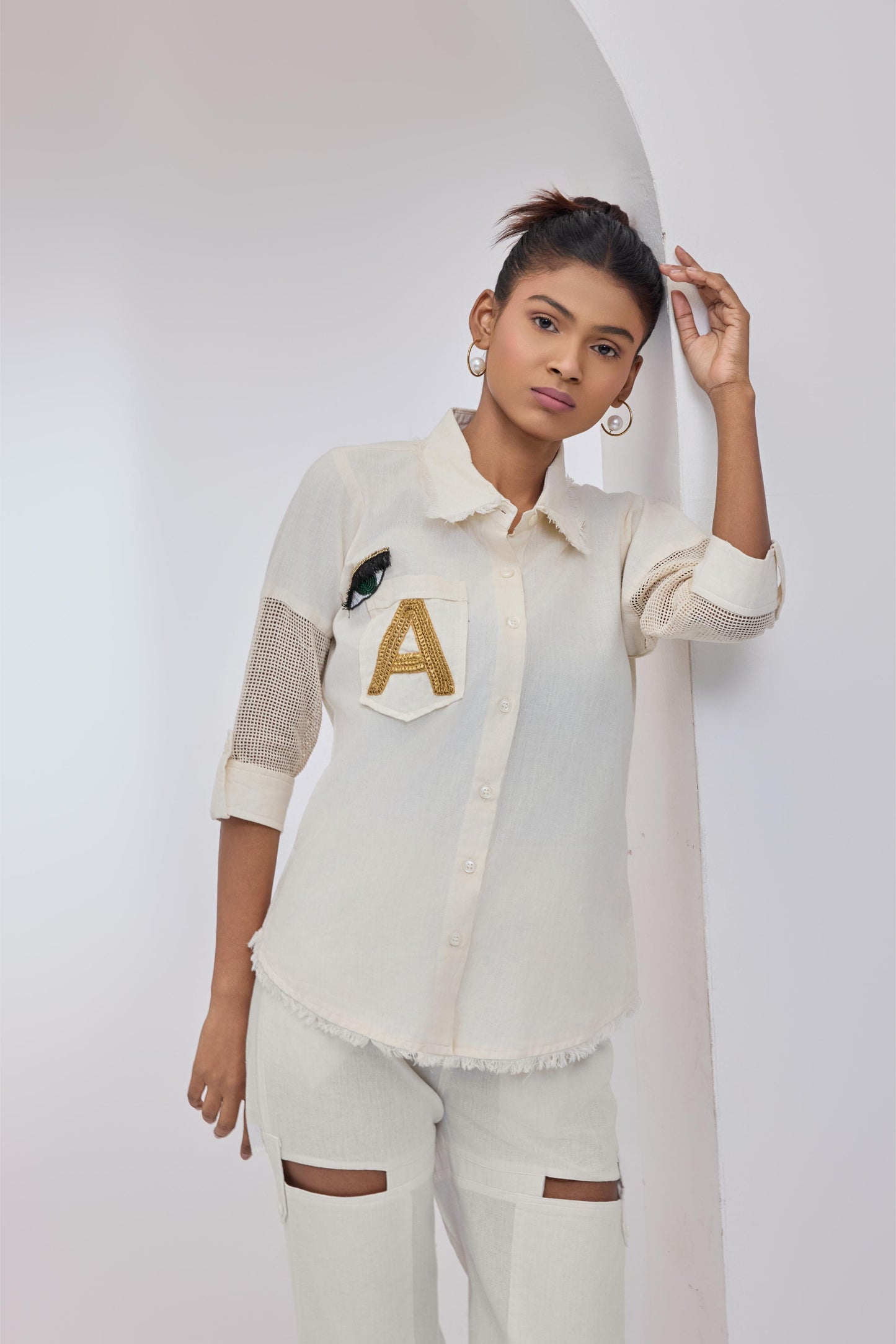 Ivory Initial Shirt