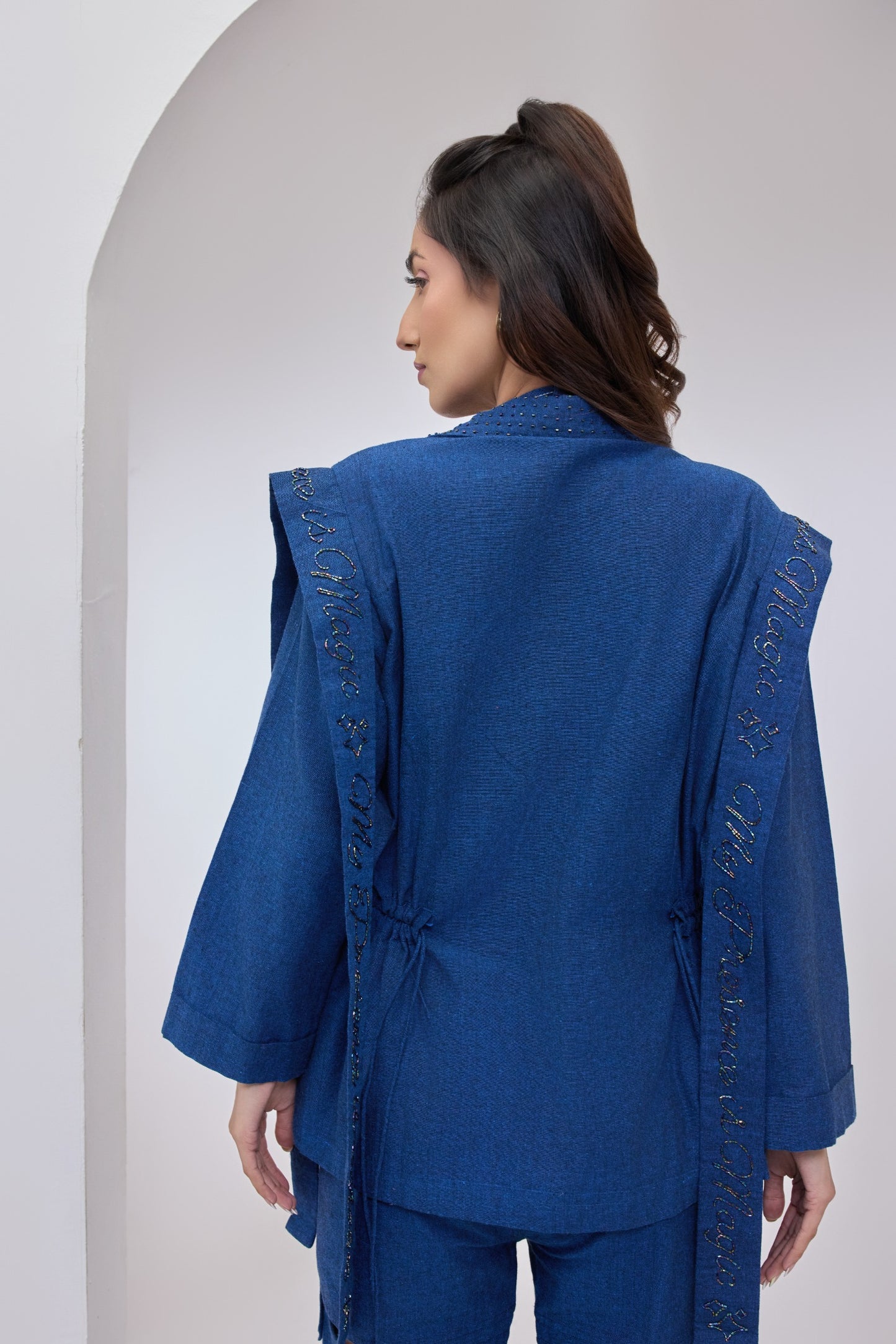 Alyssa Denim Blue Blazer Style