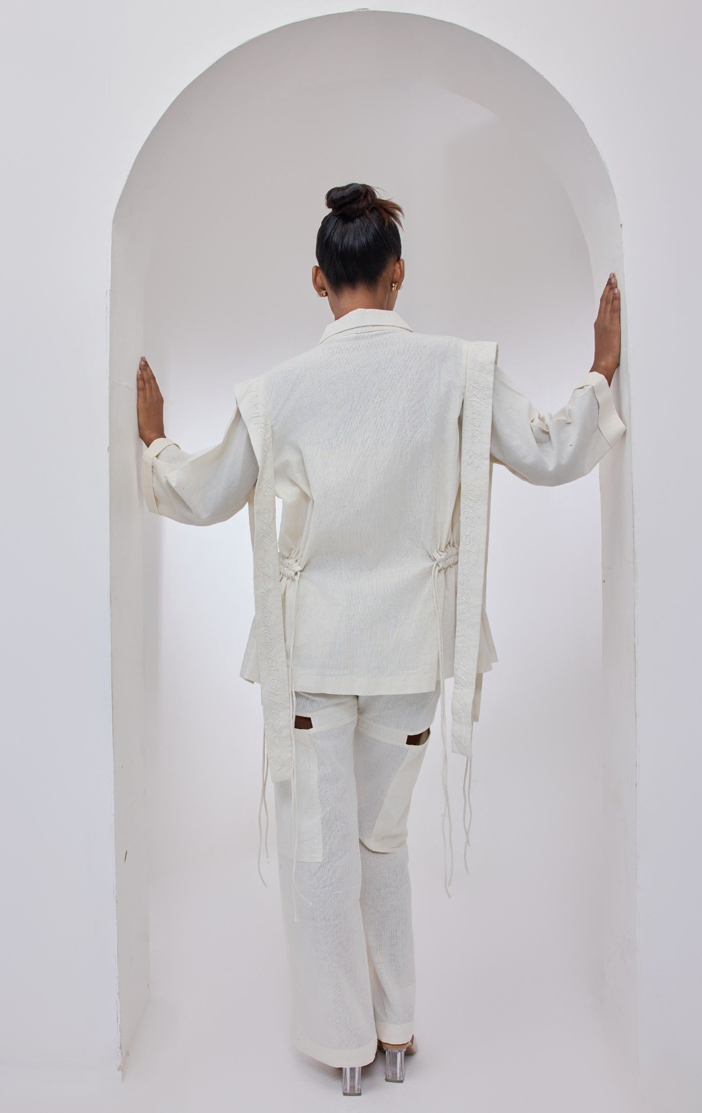 Alyssa Ivory Blazer Style