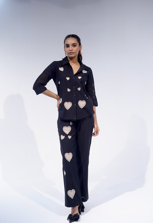 Black All Hearts Pant