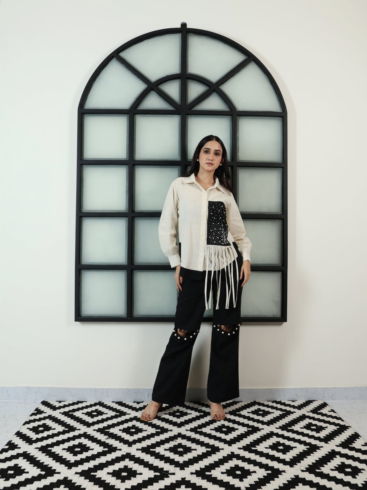 Starry Night Tassel Shirt