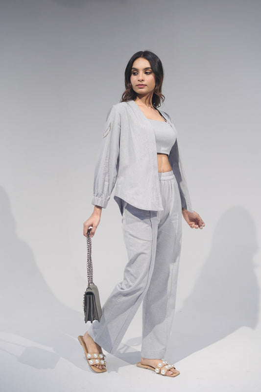 Straight Grey Pant