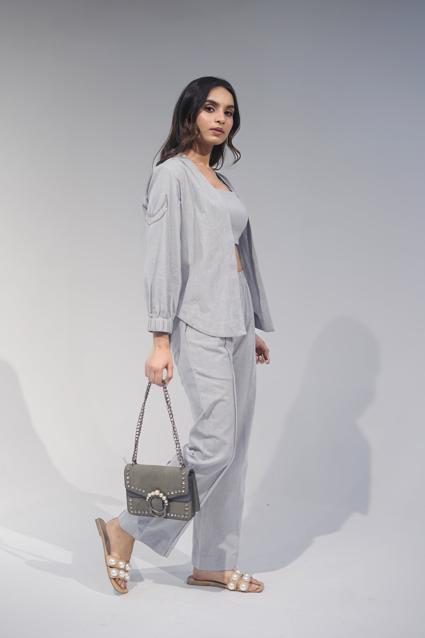 Straight Grey Pant