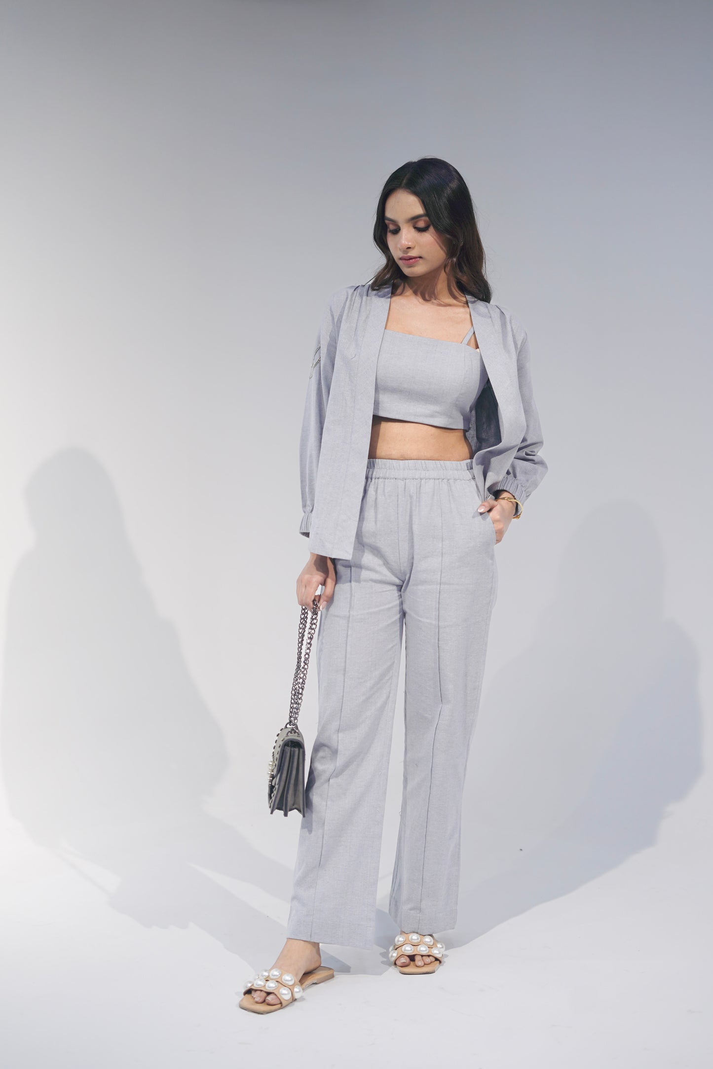Straight Grey Pant