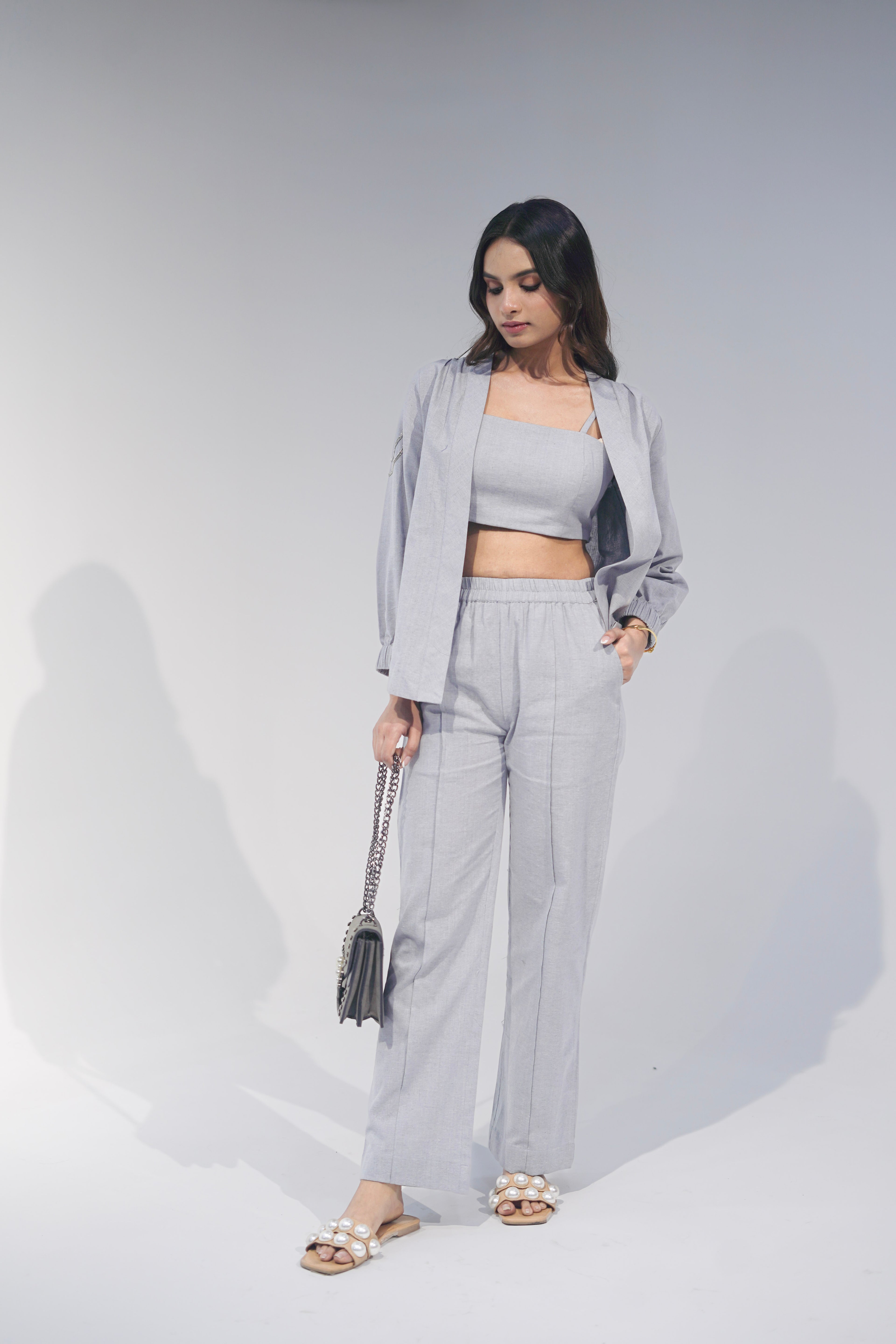 Straight Grey Pant