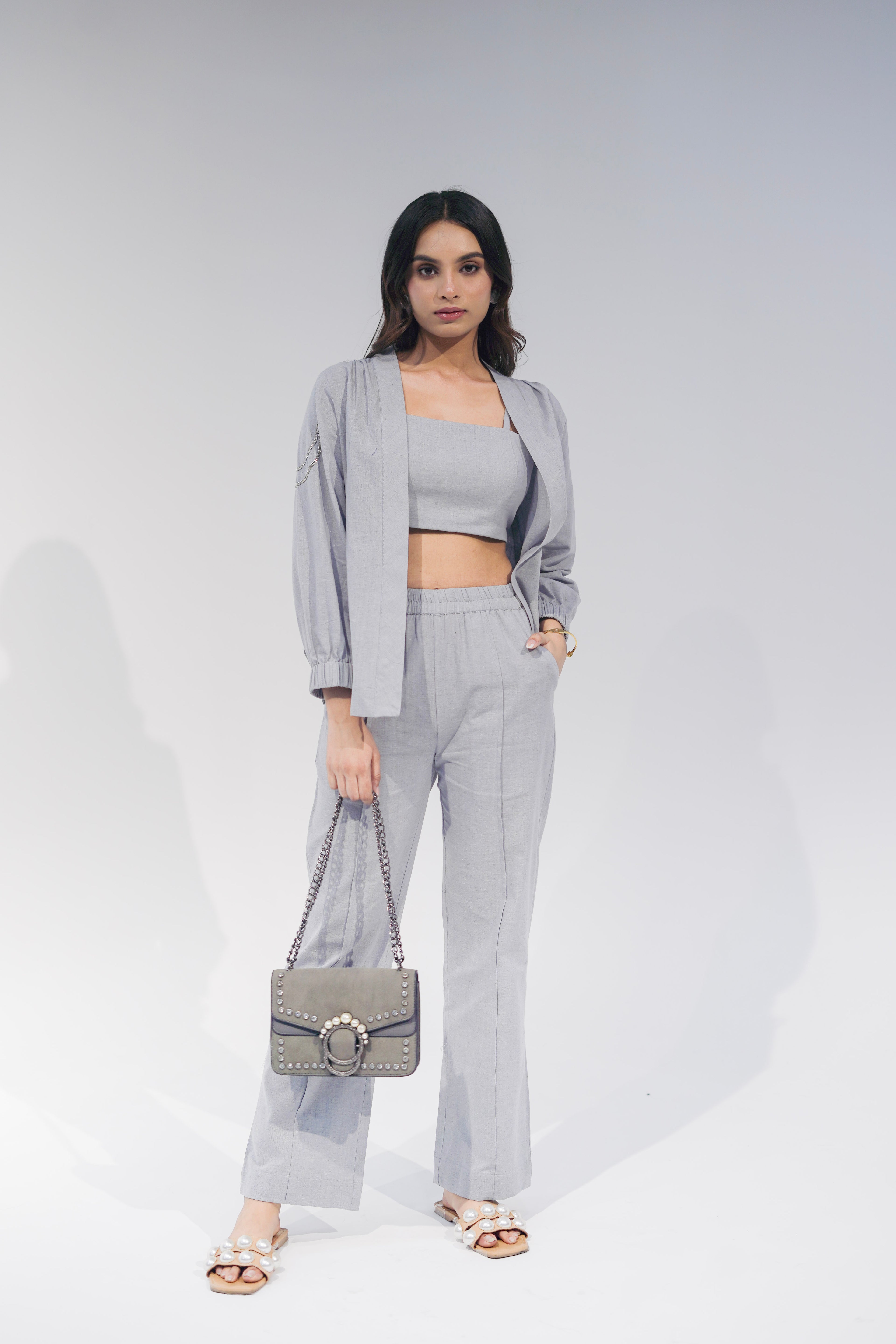 Straight Grey Pant