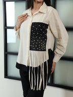 Starry Night Tassel Shirt