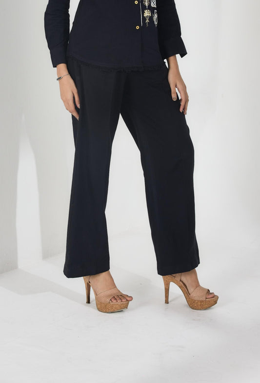 Black Straight Pant