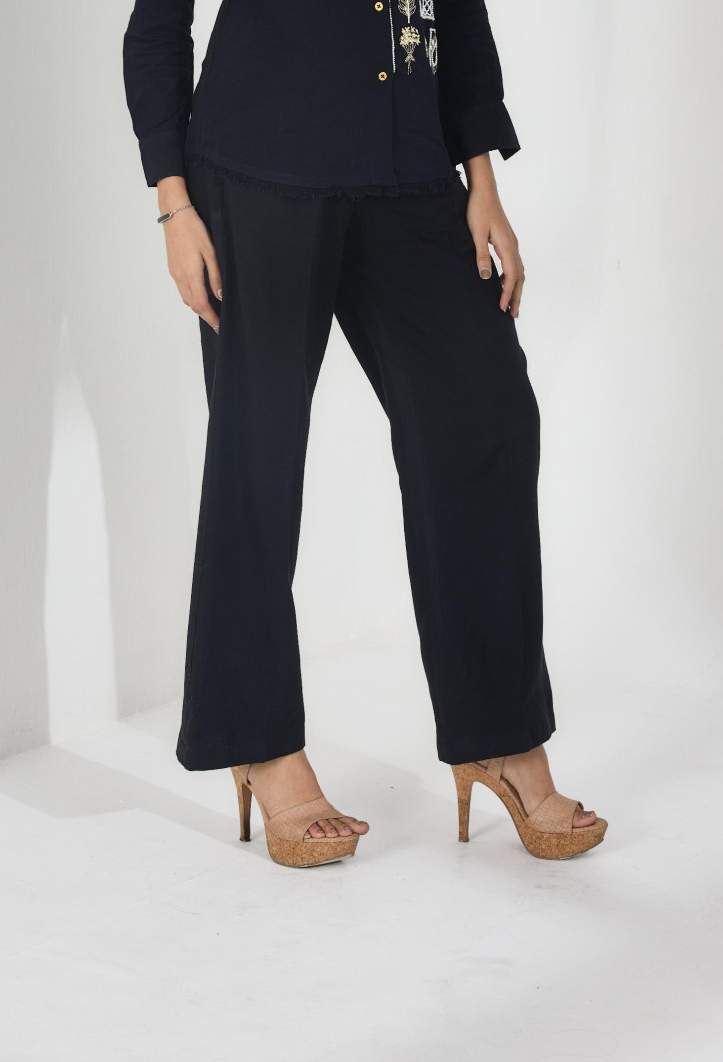Black Straight Pant