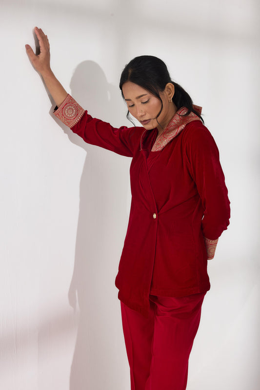The Fusion Hoodie in Red