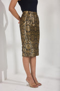 Black Brocade Skirt