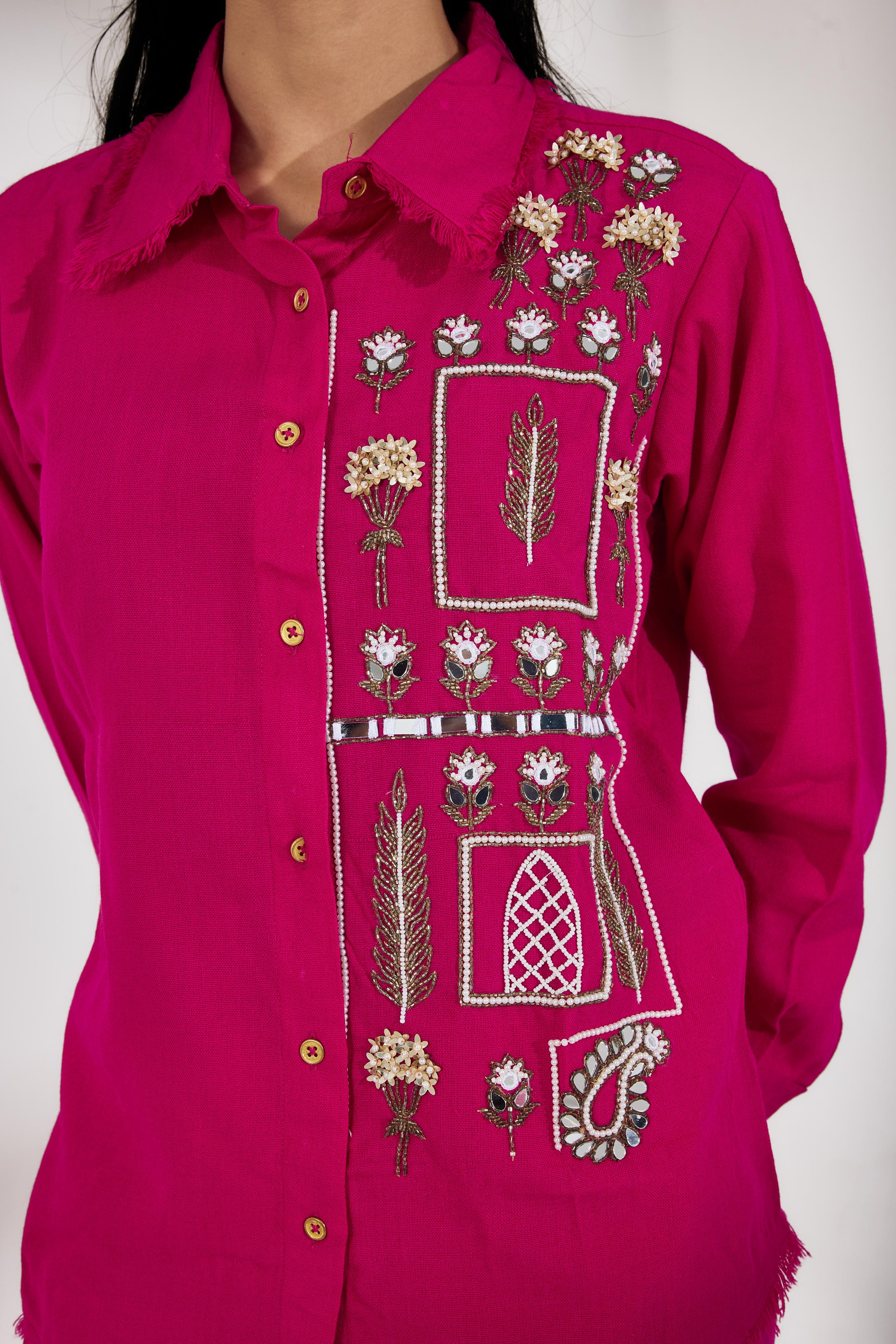 Gulaabi Sitara Shirt