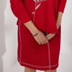 Zinnia Red Skirt