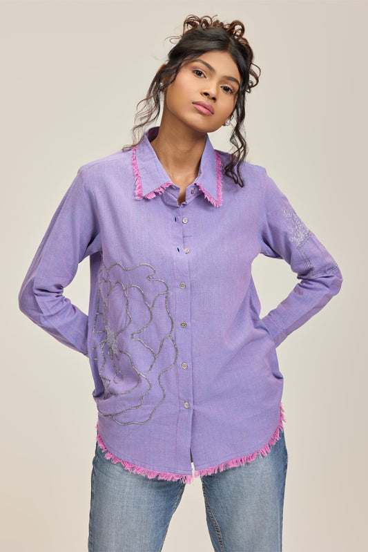 Lavender Flower Power Shirt