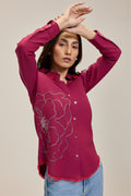 Pink Flower Power Shirt
