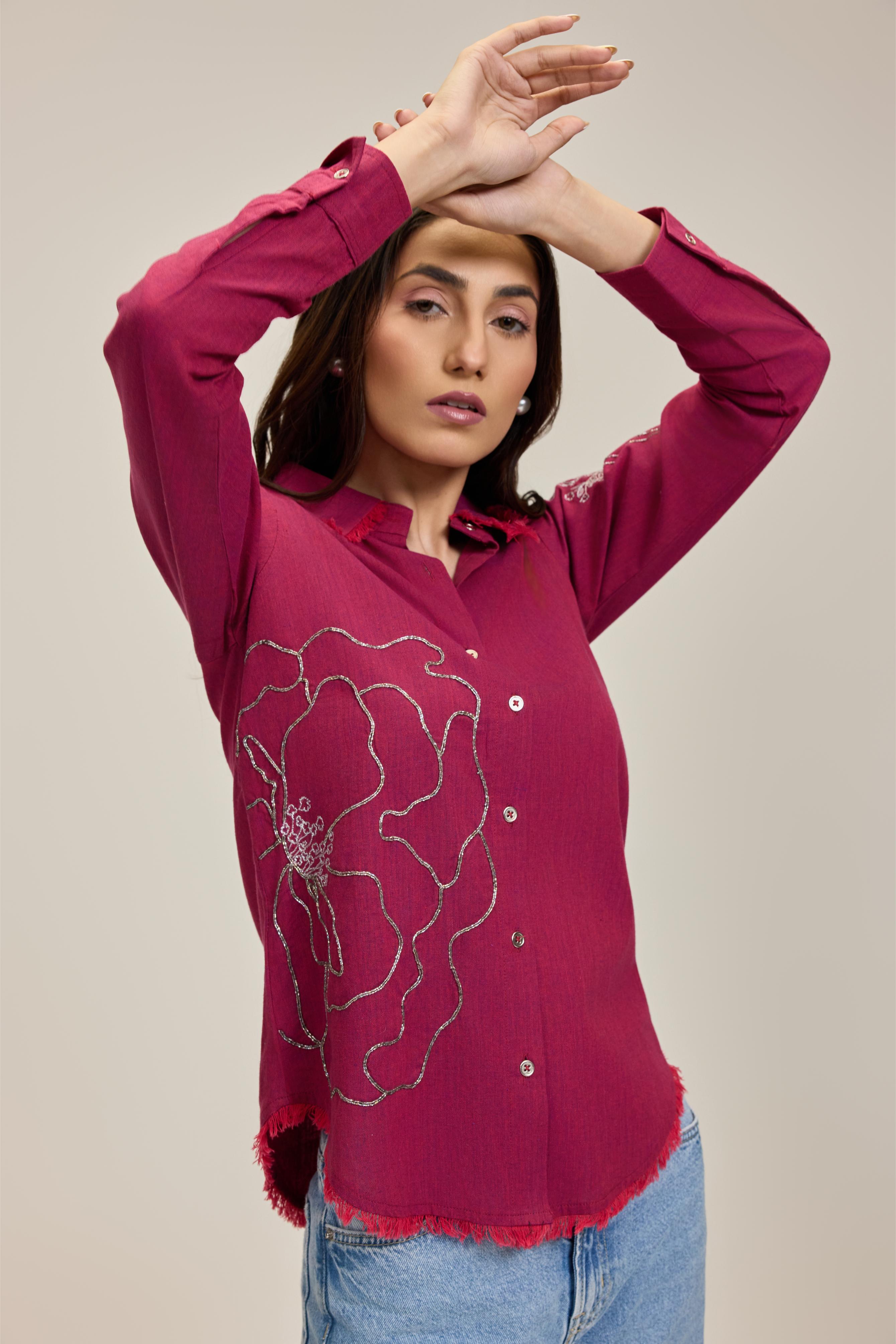 Pink Flower Power Shirt