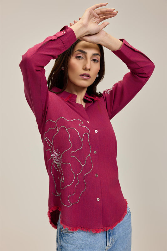 Pink Flower Power Shirt