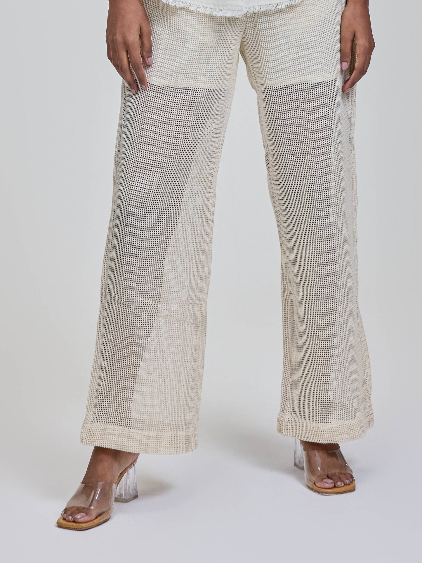 Mesh Pants With Shorts Lining