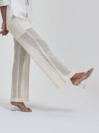 Mesh Pants With Shorts Lining