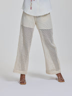 Mesh Pants With Shorts Lining