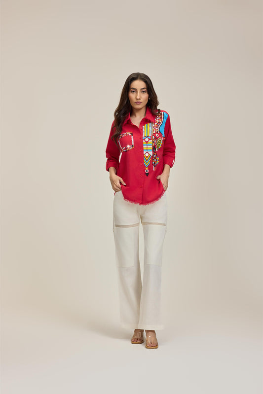 Red Aaina Shirt