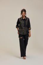 Black Golden Weaves Shirt