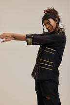 Black Golden Weaves Shirt