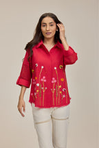 Red Flora Festa Shirt
