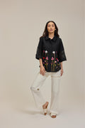Black Flora Festa Shirt