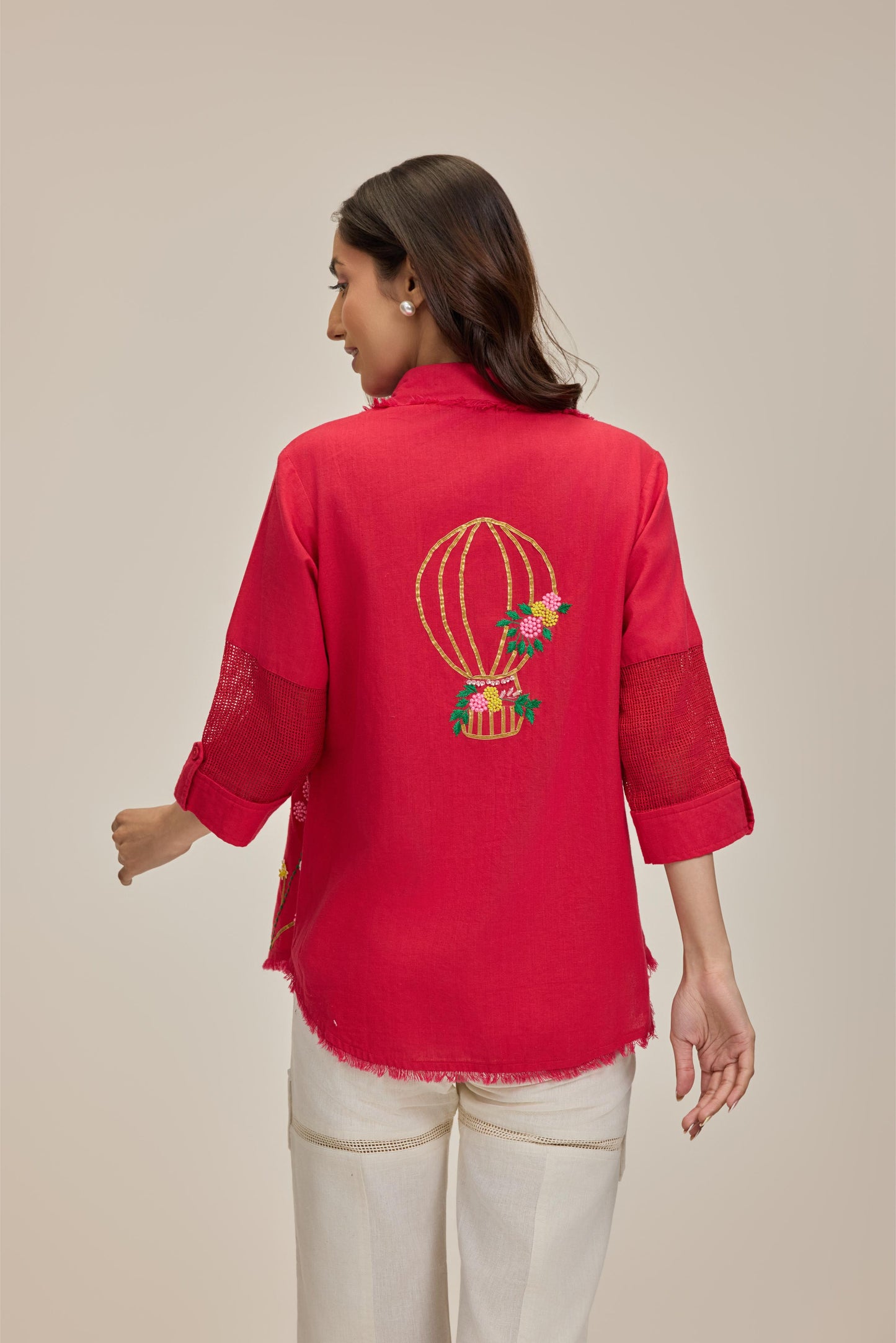 Red Flora Festa Shirt