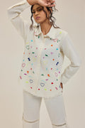 White Doodle Shirt