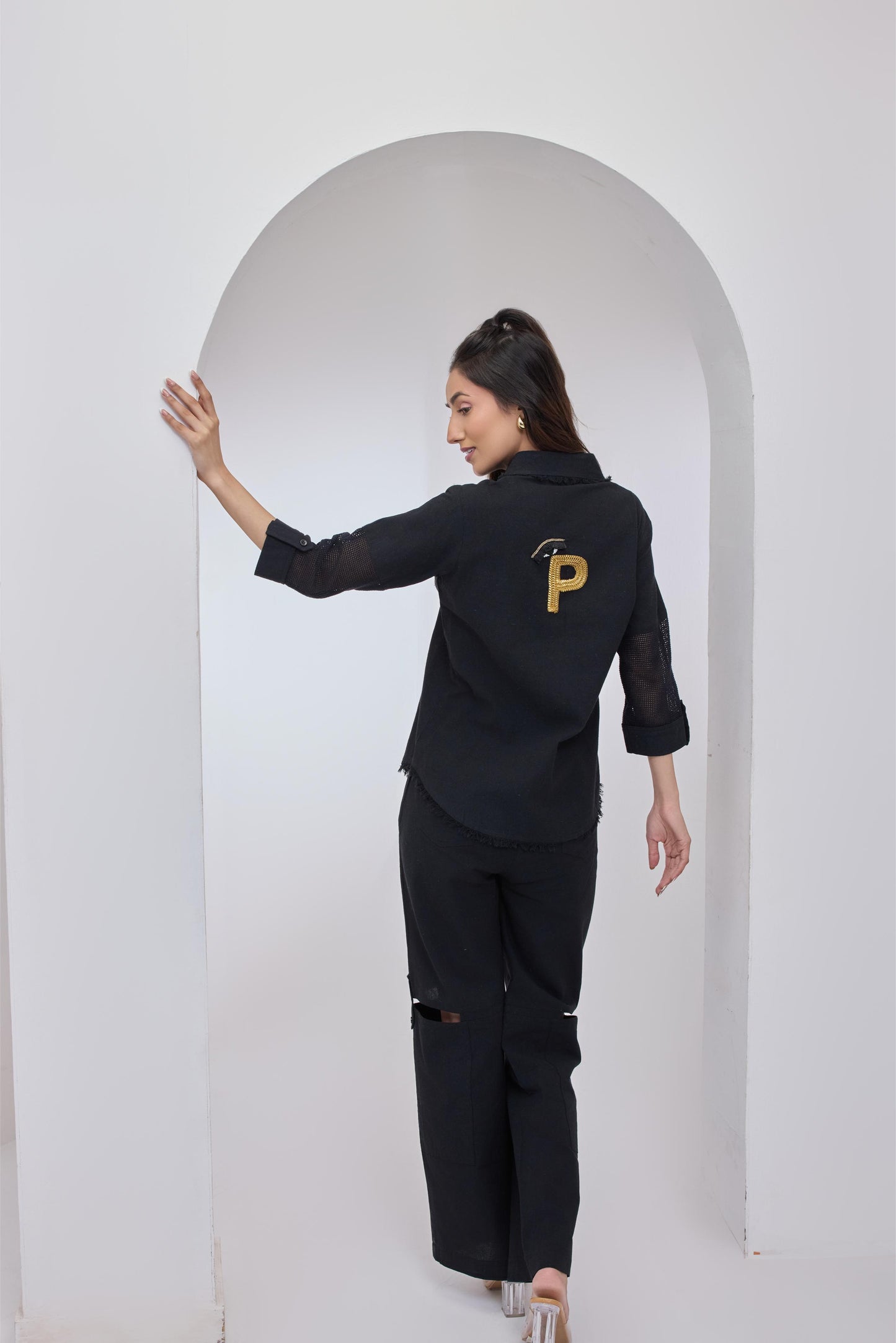 Black Initial Shirt