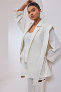 Alyssa Ivory Blazer Style