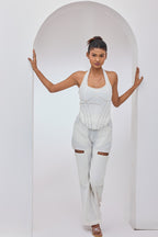 Amani Ivory Bustier