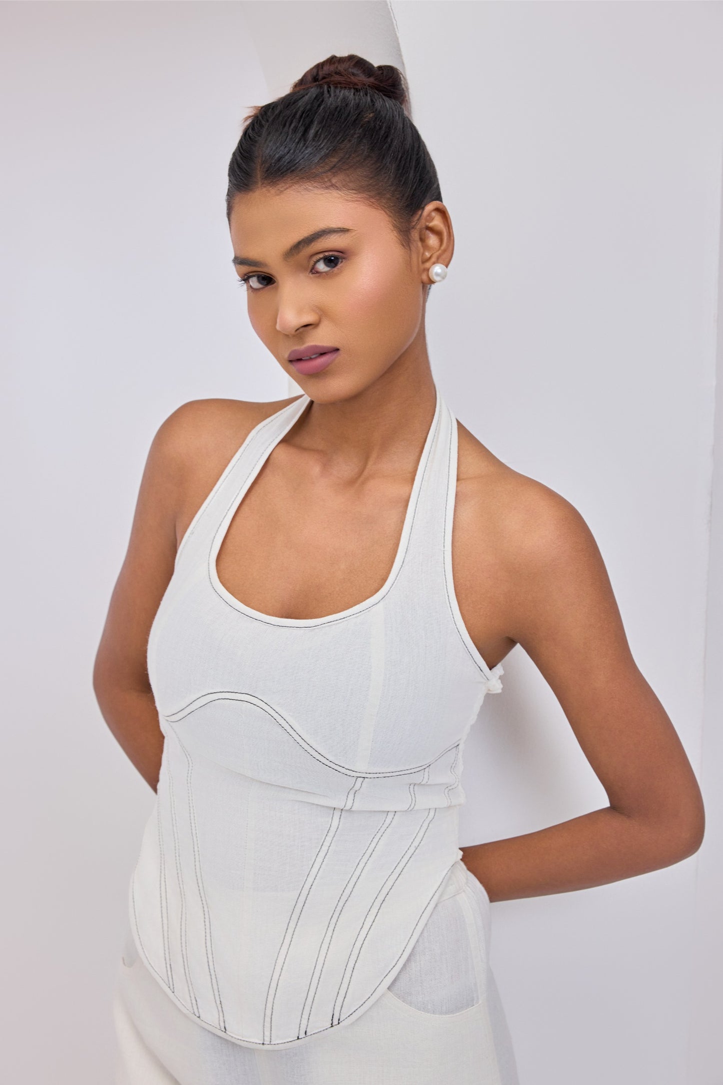 Amani Ivory Bustier