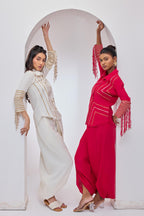 Afra Red Tassel Shirt