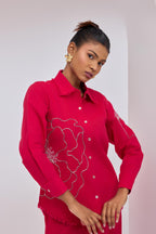Red Flower Power Shirt