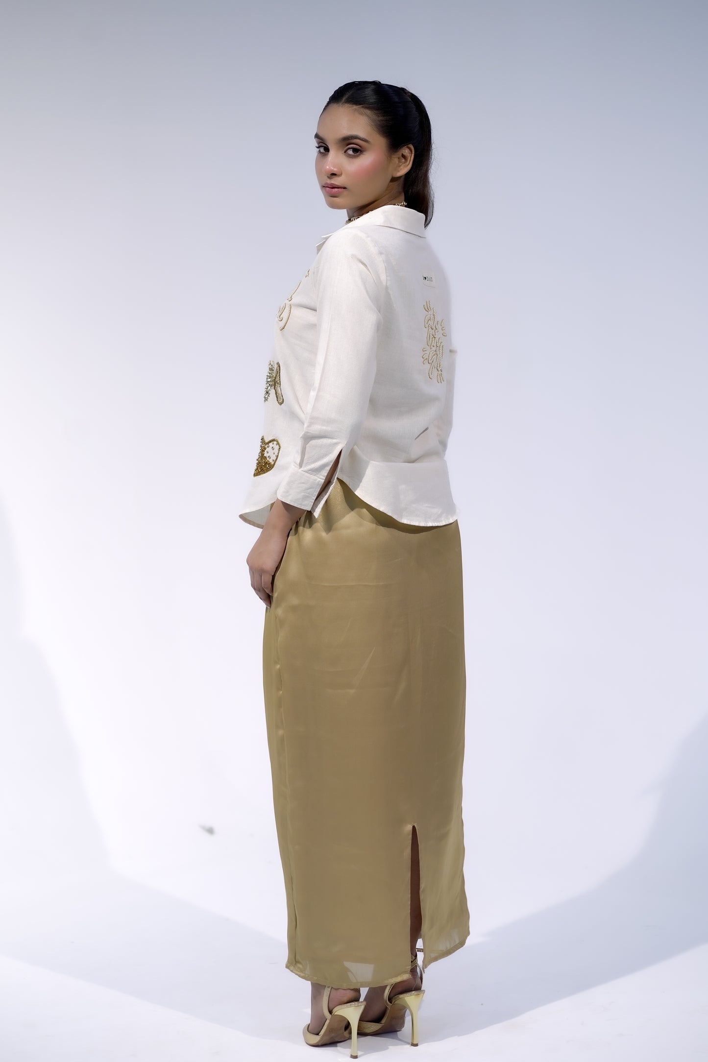 Long Gold Skirt