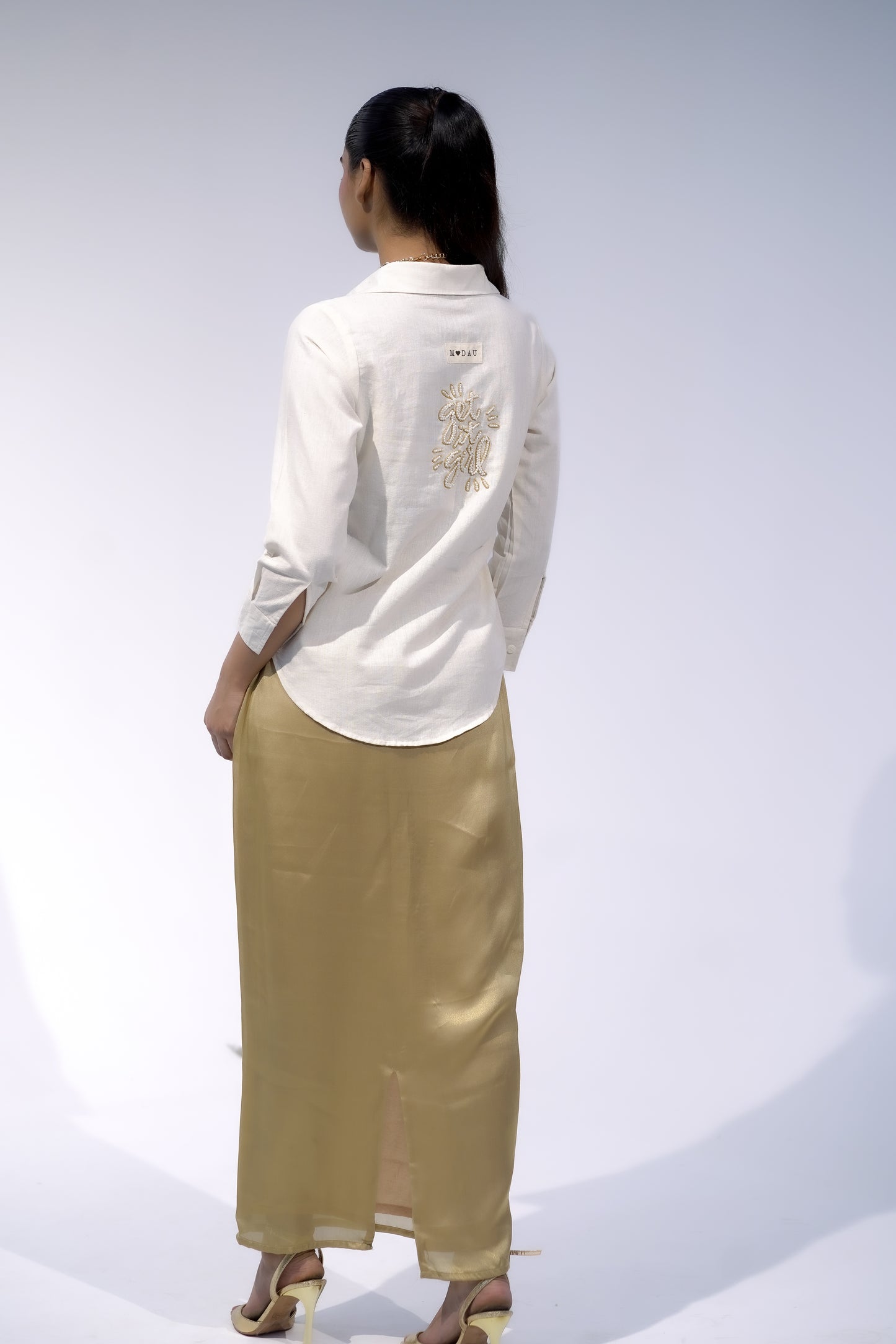 Long Gold Skirt