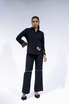Black Pop Up Pant