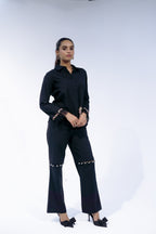 Black Pop Up Pant