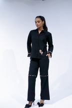 Black Pop Up Pant